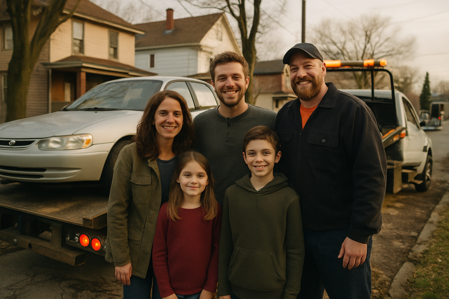 Vehicle donation moment in Youngstown